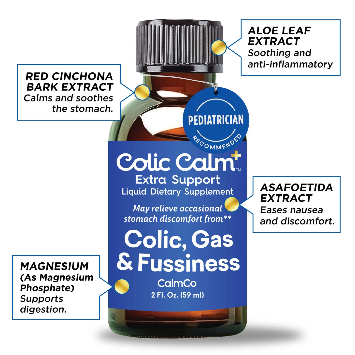 Colic Calm Plus Liquid Dietary Supplement Gripe Water (Extra Strength)
