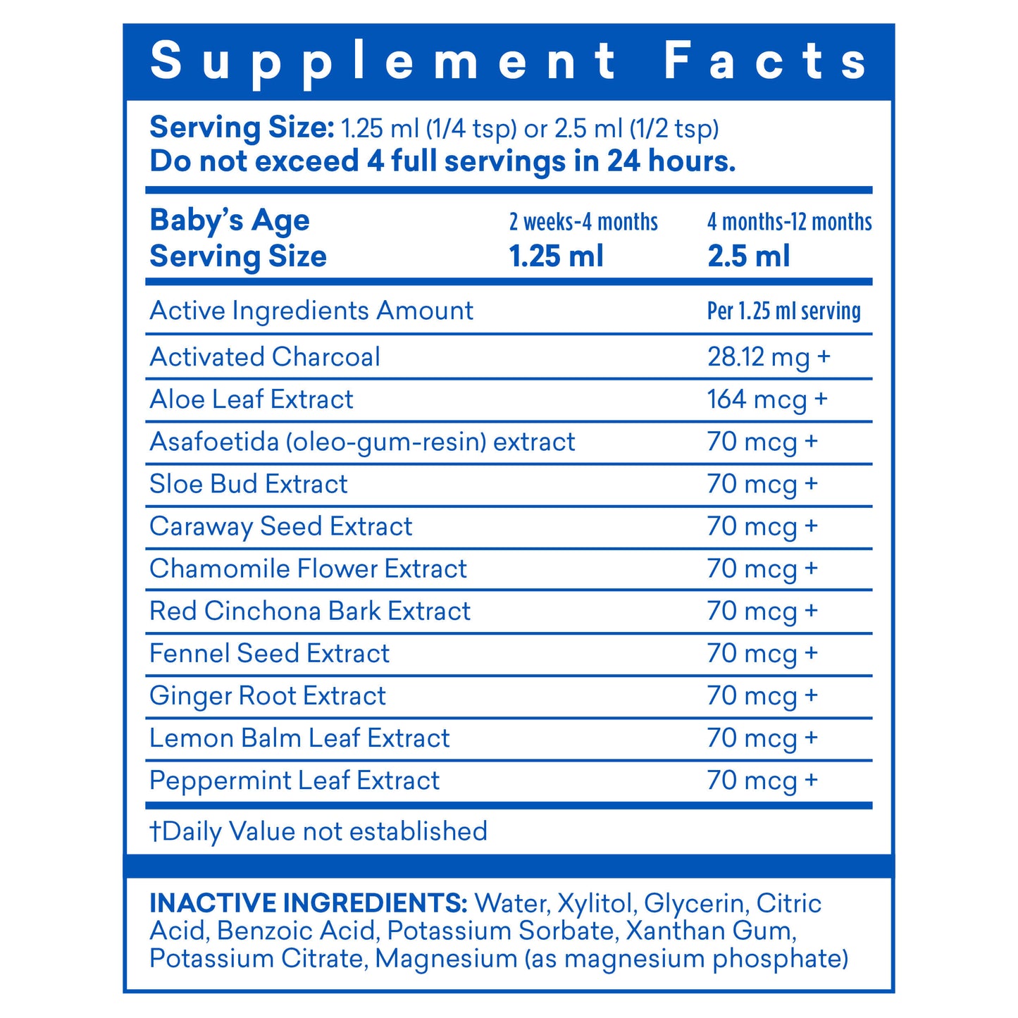 Colic Calm Plus Liquid Dietary Supplement Gripe Water (Extra Strength)