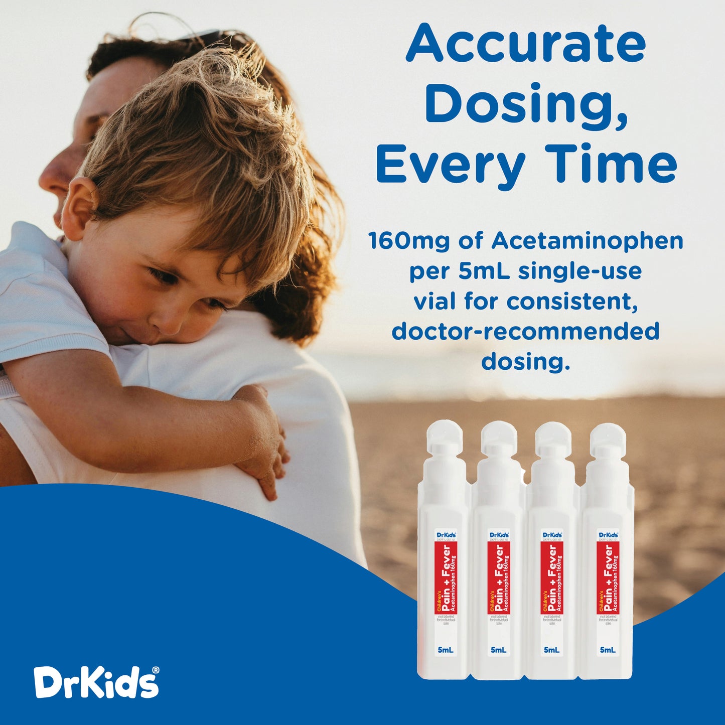 DrKids Children's Pain + Fever Single-Use Vials, 20 count