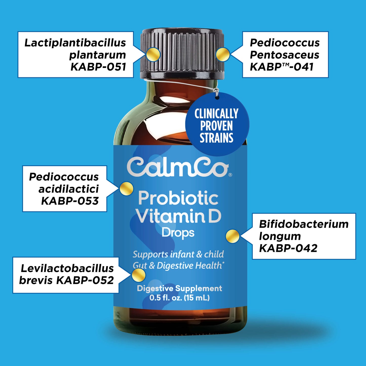 CalmCo Probiotic Vitamin D Drops