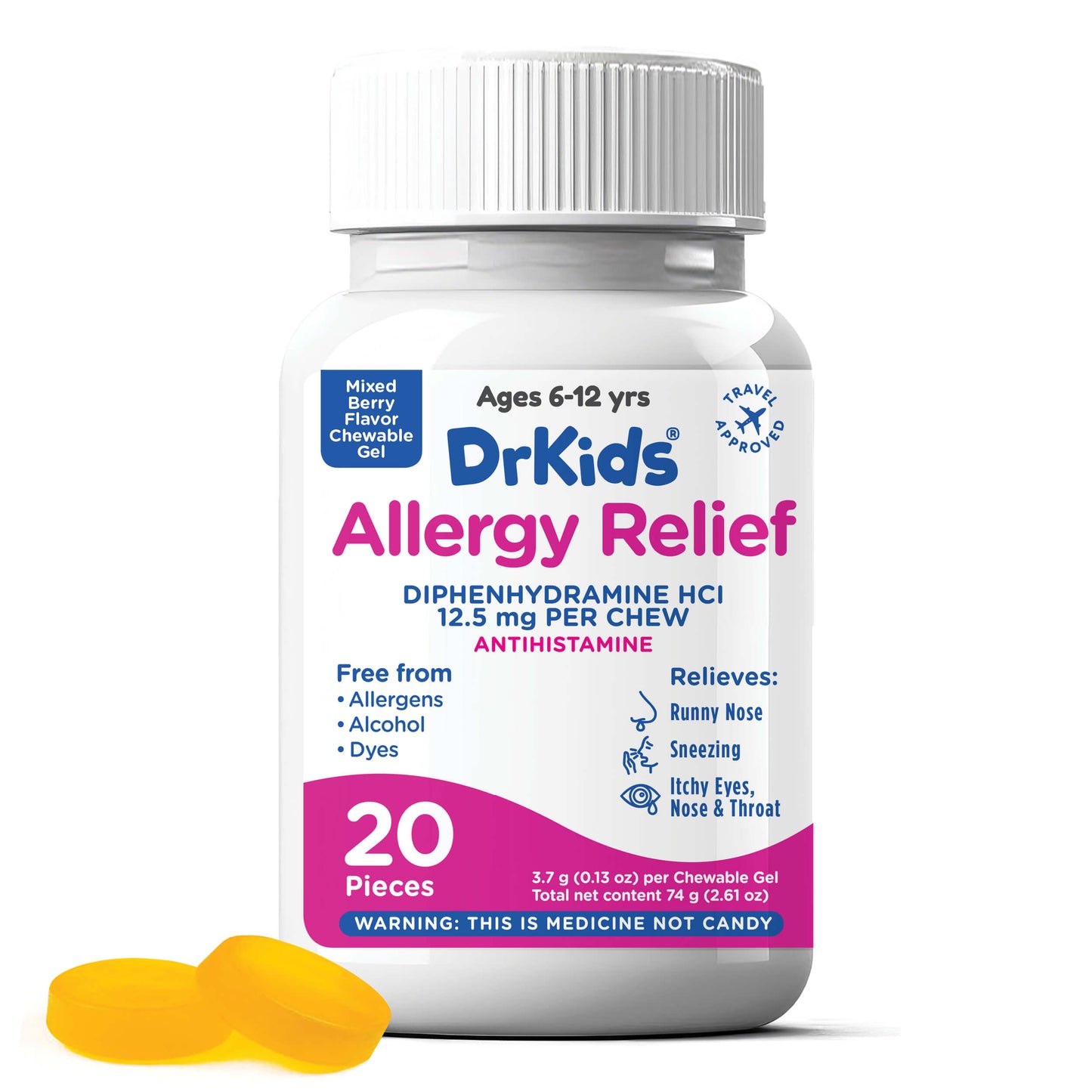 DrKids Allergy Relief Chewable Gels (Mixed Berry)