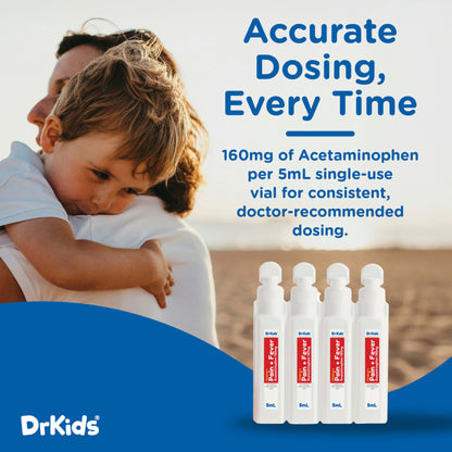 DrKids Children's Pain + Fever Single-Use Vials