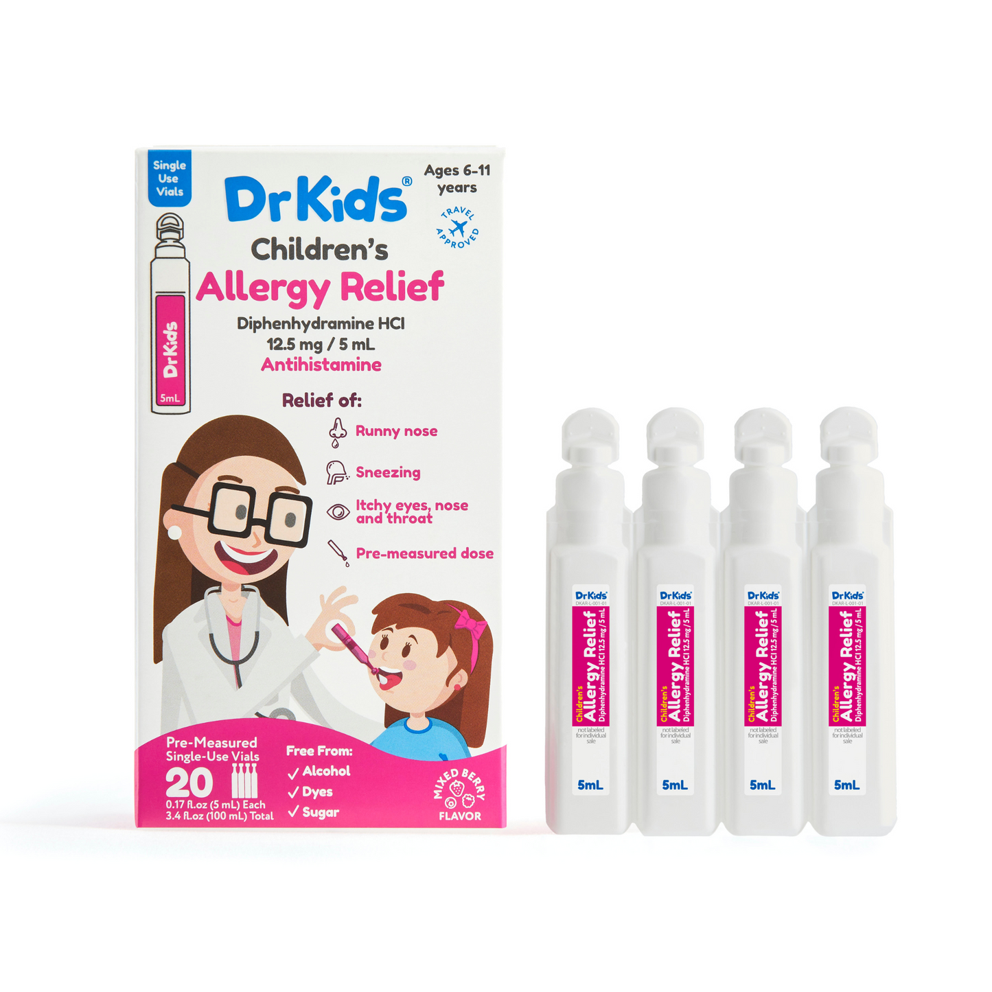 DrKids Children's Allergy Relief Single-Use Vials