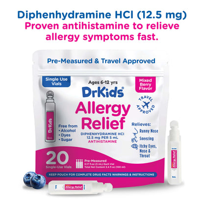 DrKids Children's Allergy Relief Single-Use Vials