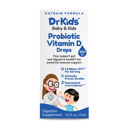 DrKids Probiotic Vitamin D Drops