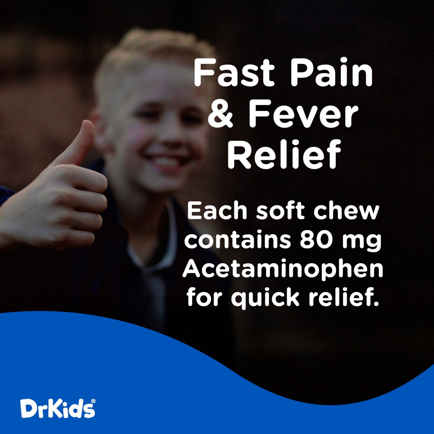 DrKids Children's Pain + Fever Gummy Bites (Orange Vanilla)